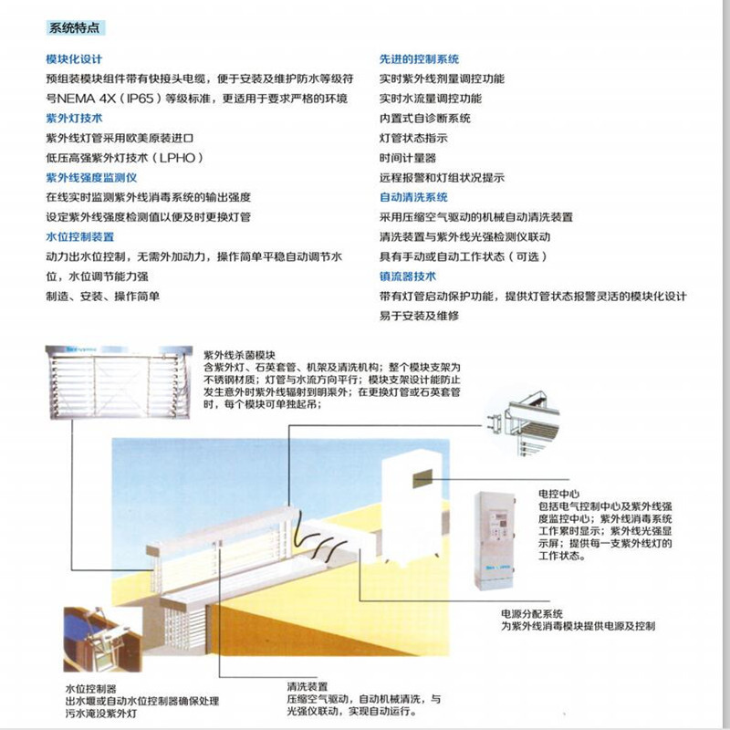 明渠式紫外线消毒系统
